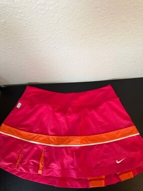 Nike Hot Pink Skort with Orange Trim